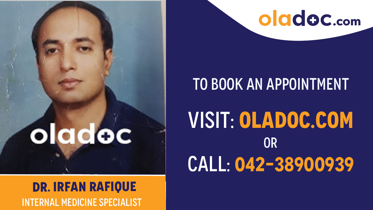 Book appointment with Dr. Irfan Rafique-best Internal Medicine Specialist  in Rawalpindi